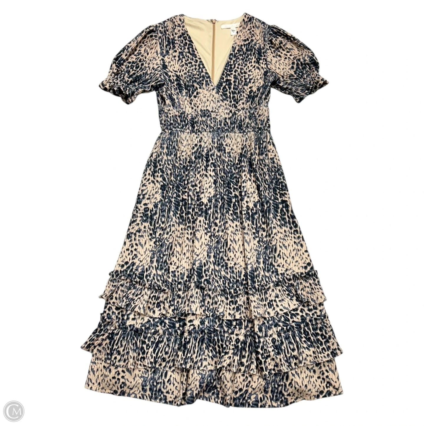 Dress Casual Maxi By Hutch In Tan & Black, Size: M