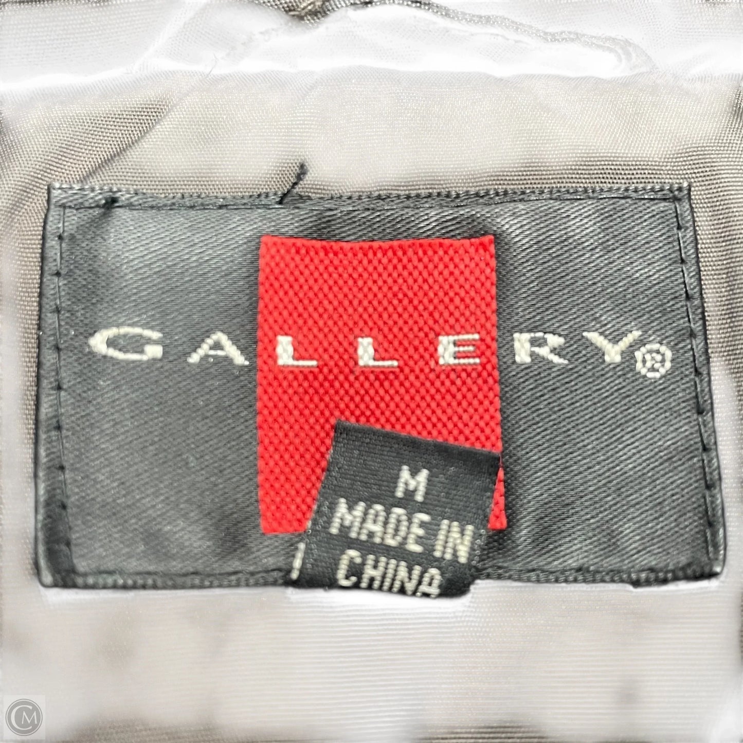 Coat Parka By Gallery In Black & Brown, Size: M