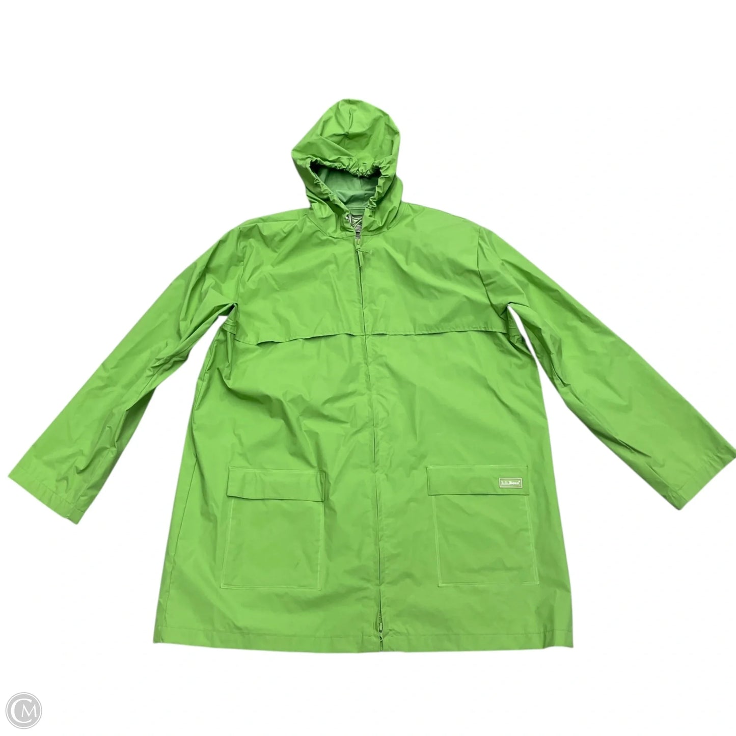 Jacket Windbreaker By L.l. Bean In Green, Size: Xl
