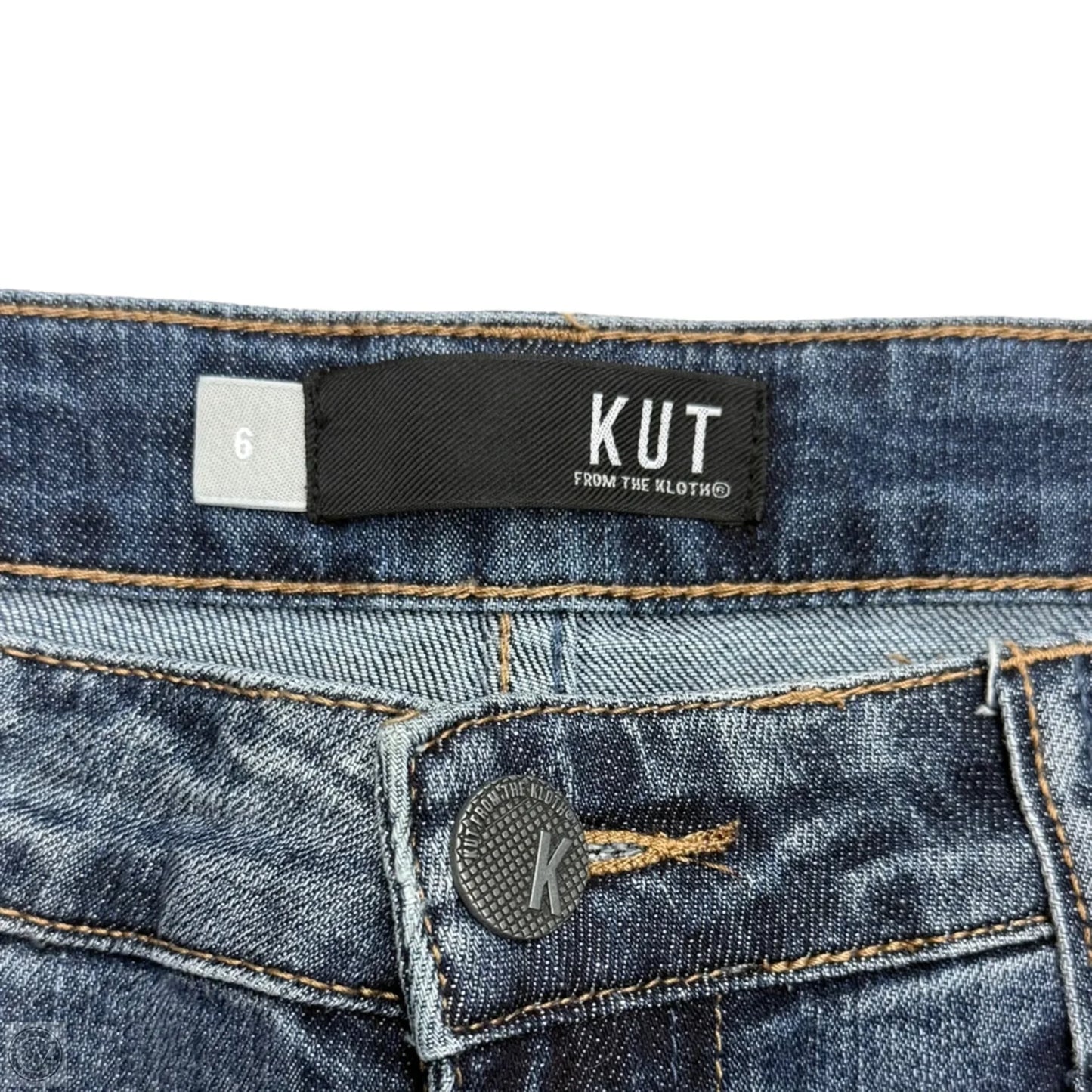 Jeans Skinny By Kut In Blue Denim, Size: 6