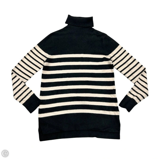 Sweater Cashmere By Ann Taylor In Black & Cream, Size: M