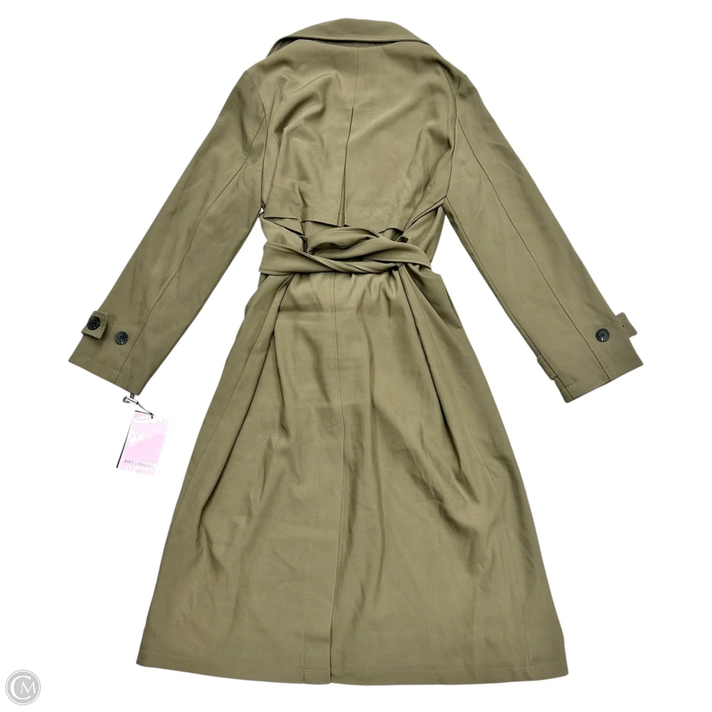 Coat Trench Coat By Avec Les Filles In Green, Size: L
