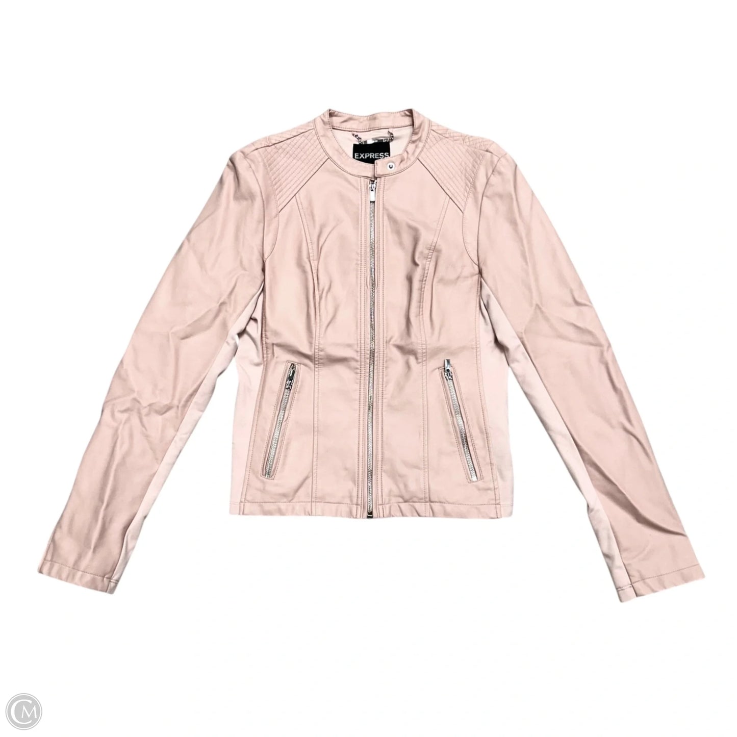 Jacket Moto By Express In Pink, Size: M