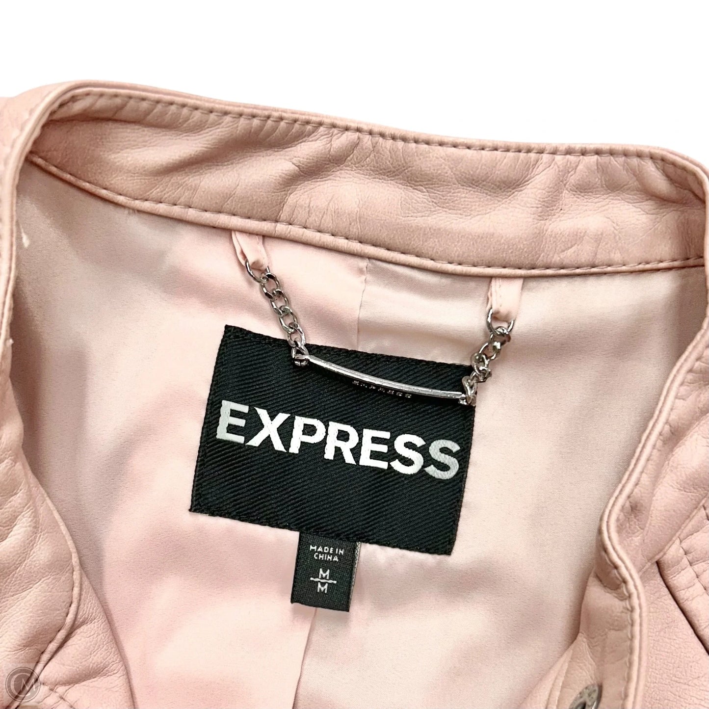 Jacket Moto By Express In Pink, Size: M
