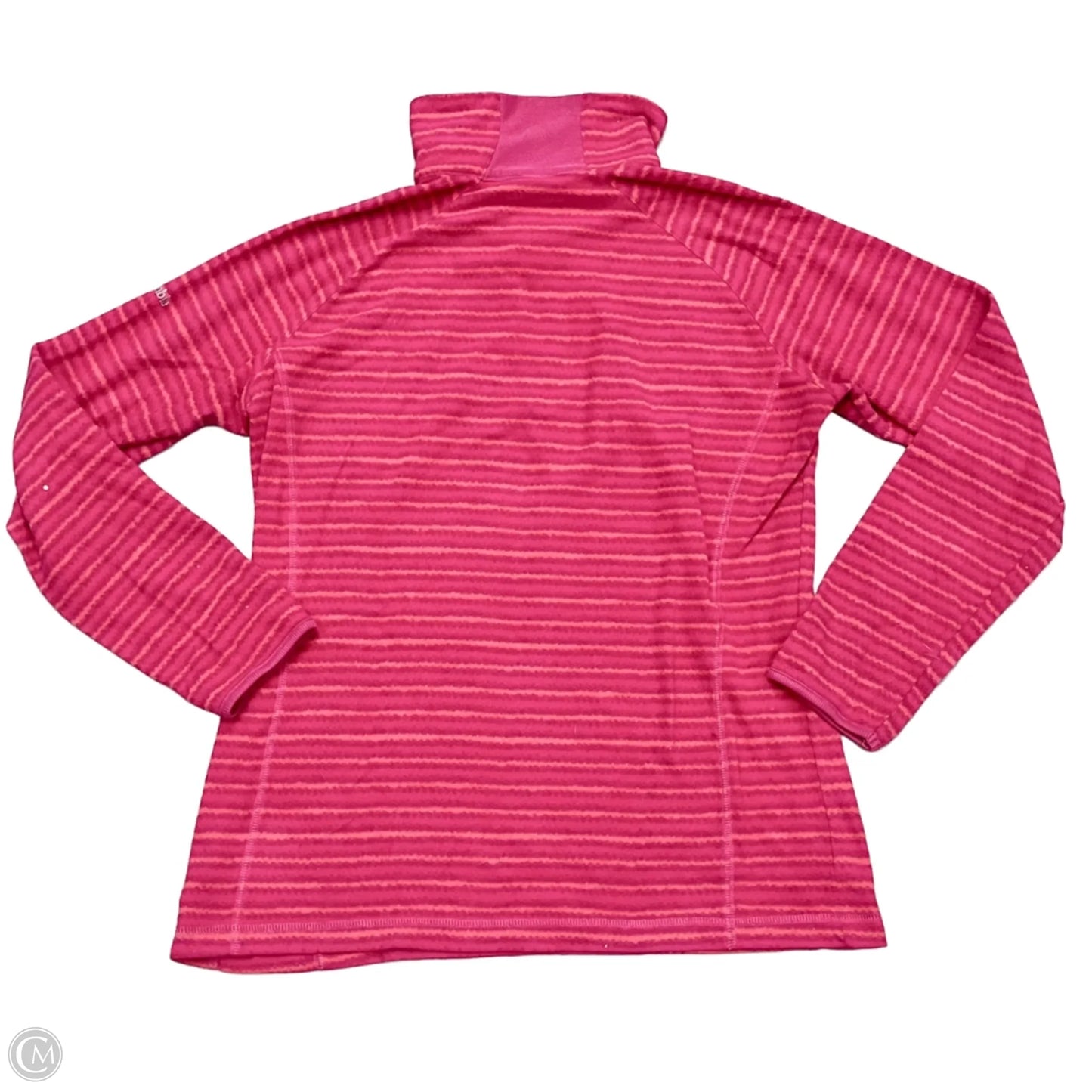 Jacket Fleece By Columbia In Orange & Pink, Size: L