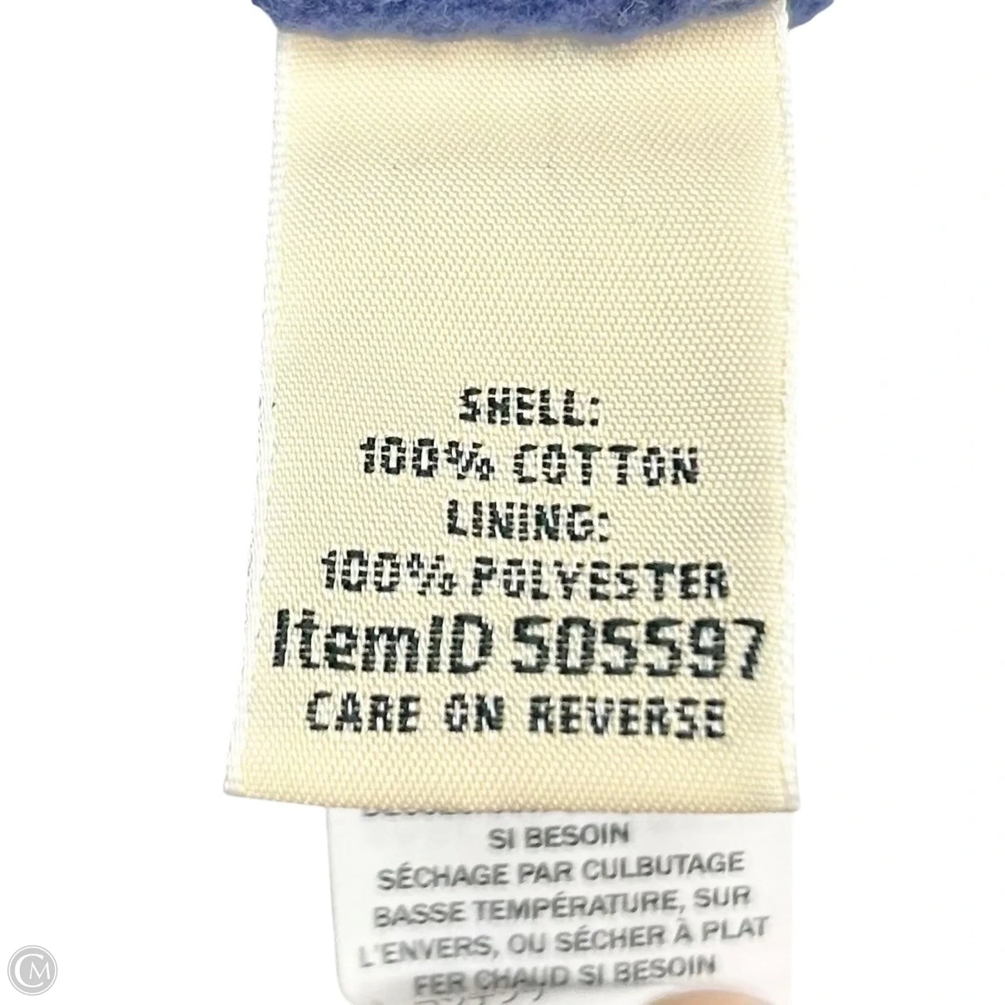 Jacket Shirt By L.l. Bean In Blue & Green, Size: M
