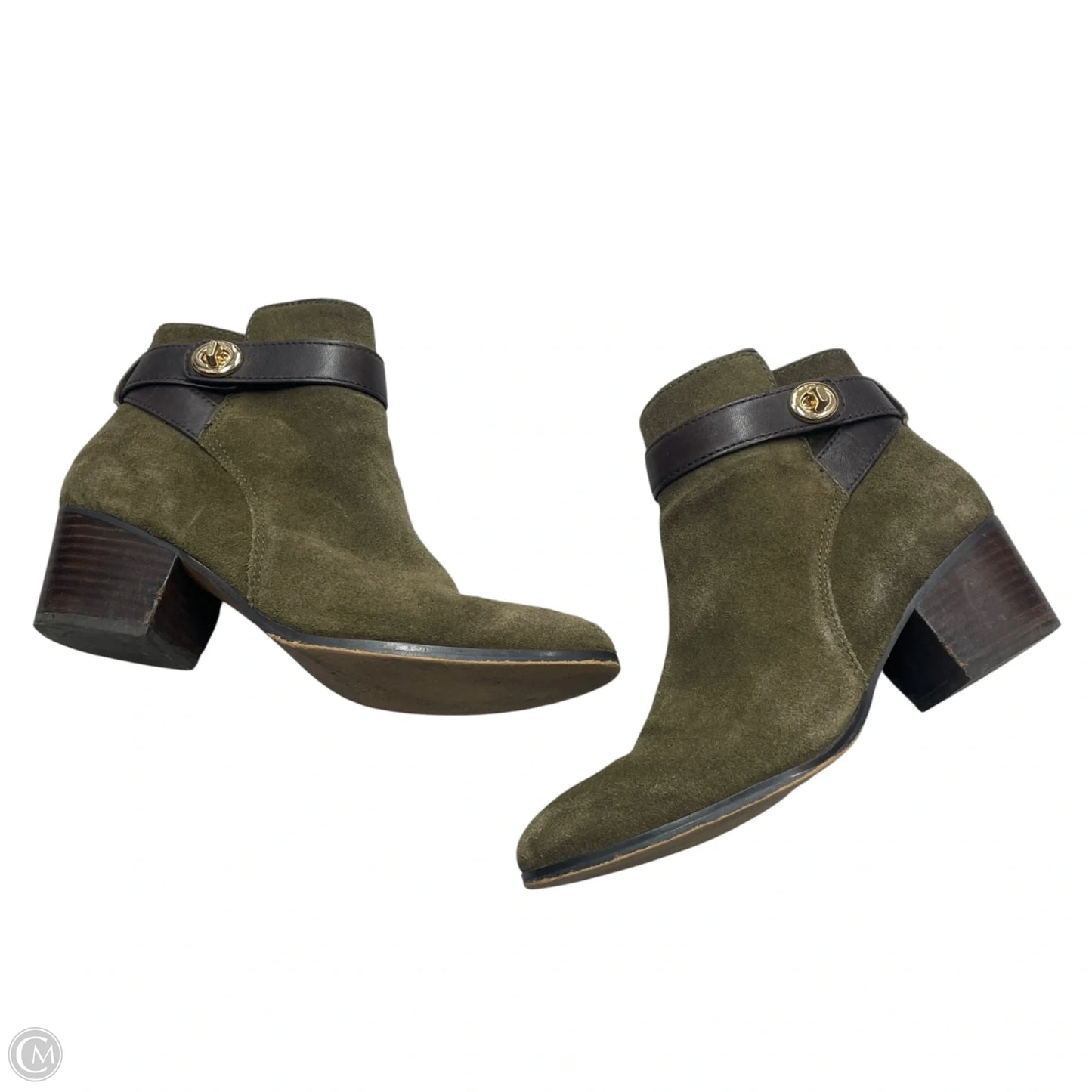Boots Designer By Coach In Green, Size: 6