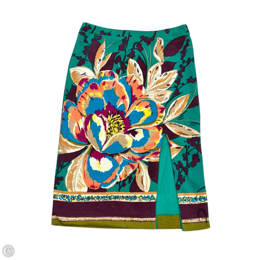 Skirt Midi By Maeve In Floral Print, Size: Mp