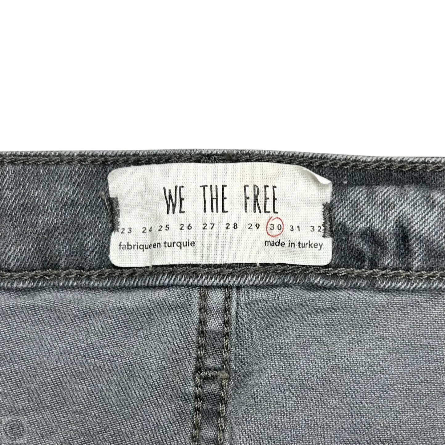 Jeans Straight By We The Free In Grey Denim, Size: 10