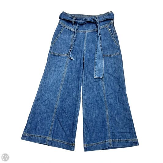 Jeans Wide Leg By Pilcro In Blue Denim, Size: 0p