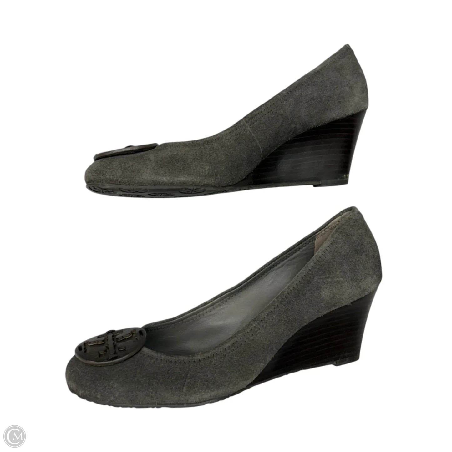 Shoes Designer By Tory Burch In Grey, Size: 7.5