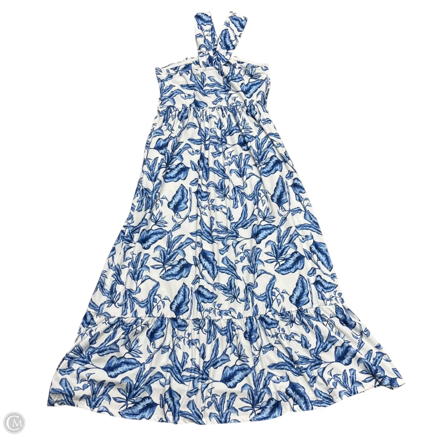 Dress Casual Maxi By Grace Karin In Blue & White, Size: S