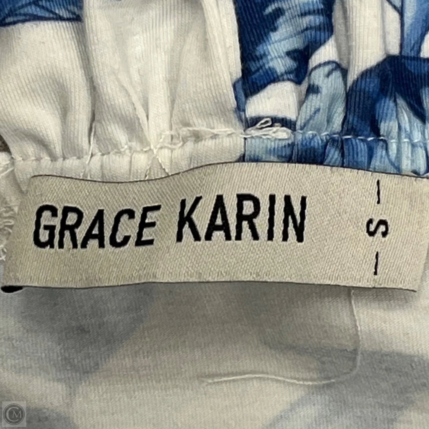 Dress Casual Maxi By Grace Karin In Blue & White, Size: S