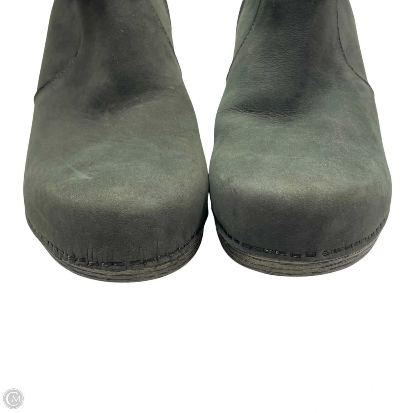 Boots Leather By Dansko In Brown & Green, Size: 9.5