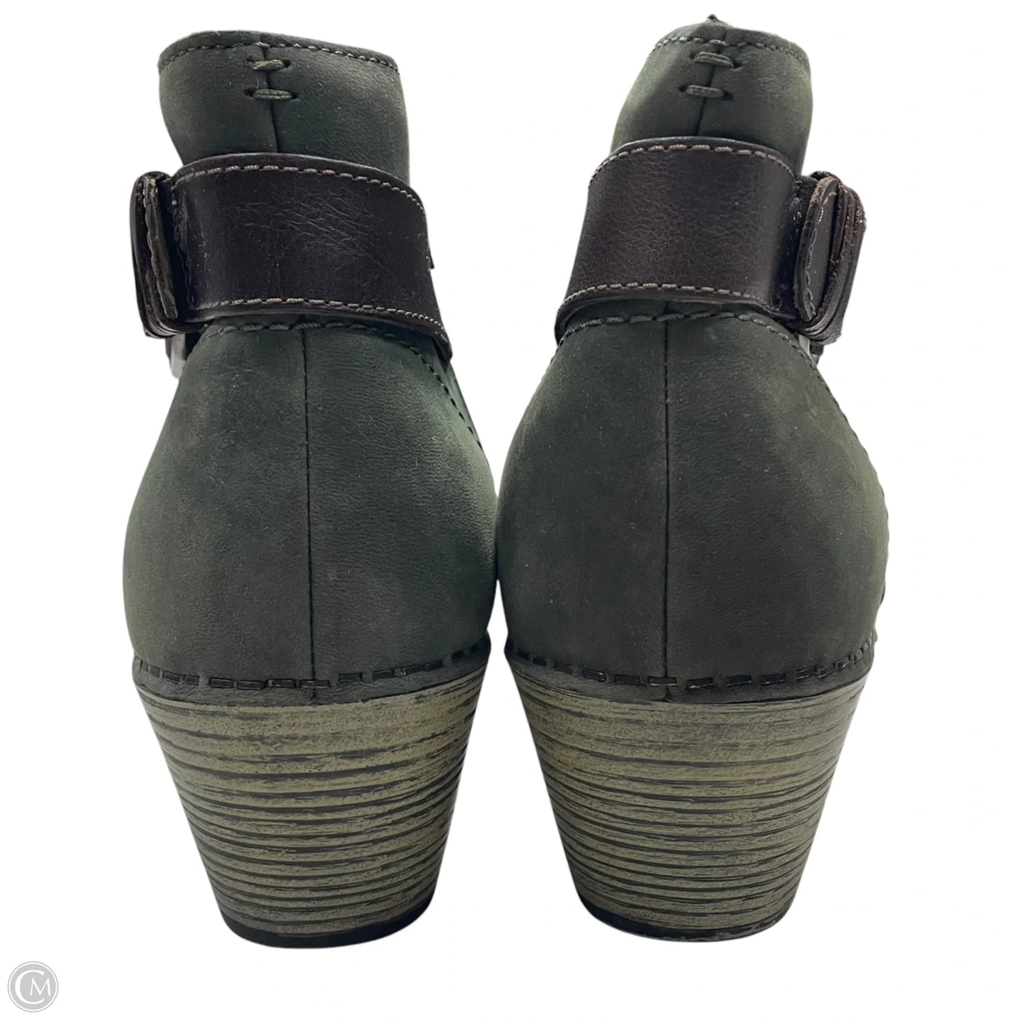 Boots Leather By Dansko In Brown & Green, Size: 9.5