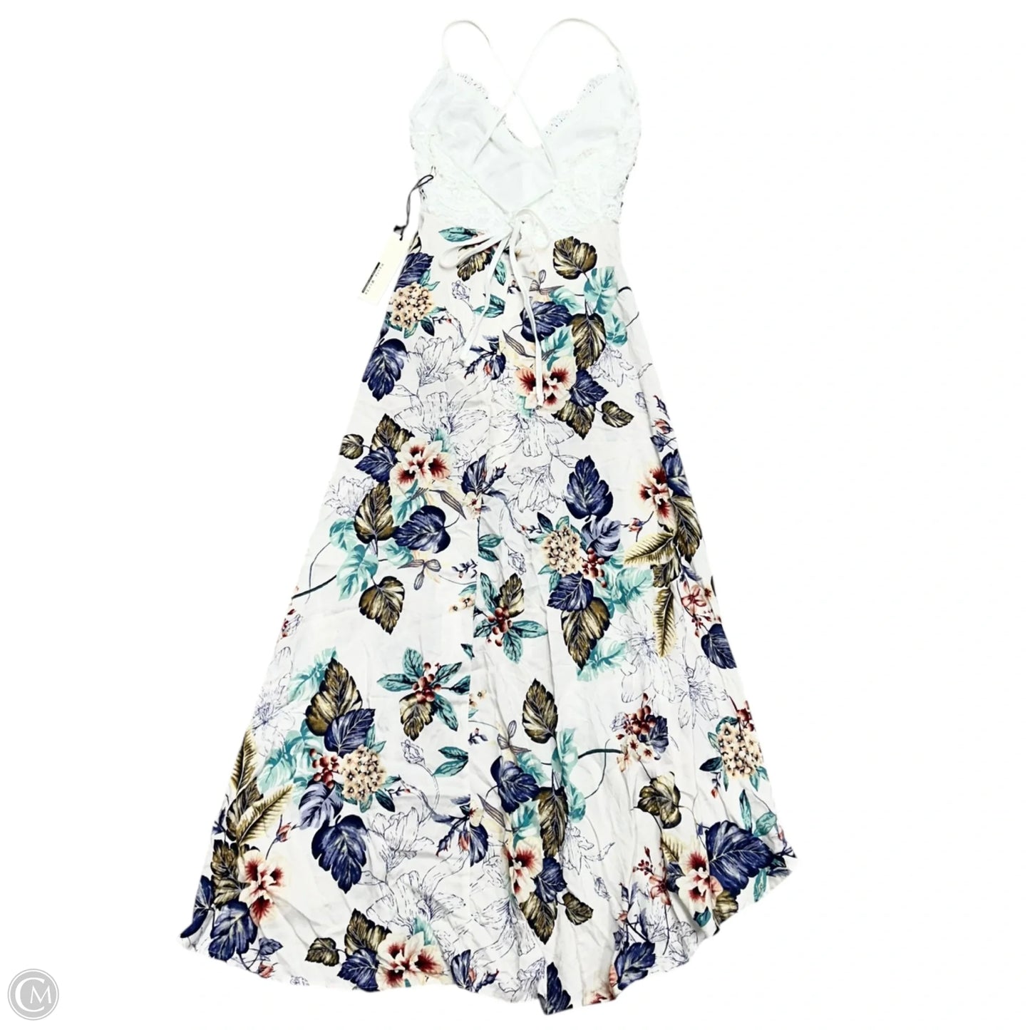 Dress Casual Maxi By Haute Monde In Blue & White, Size: S
