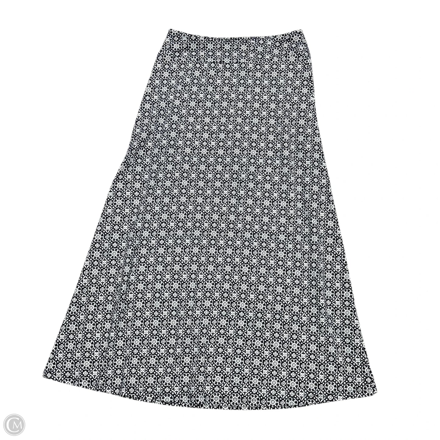 Skirt Maxi By Talbots In Blue & White, Size: XSp