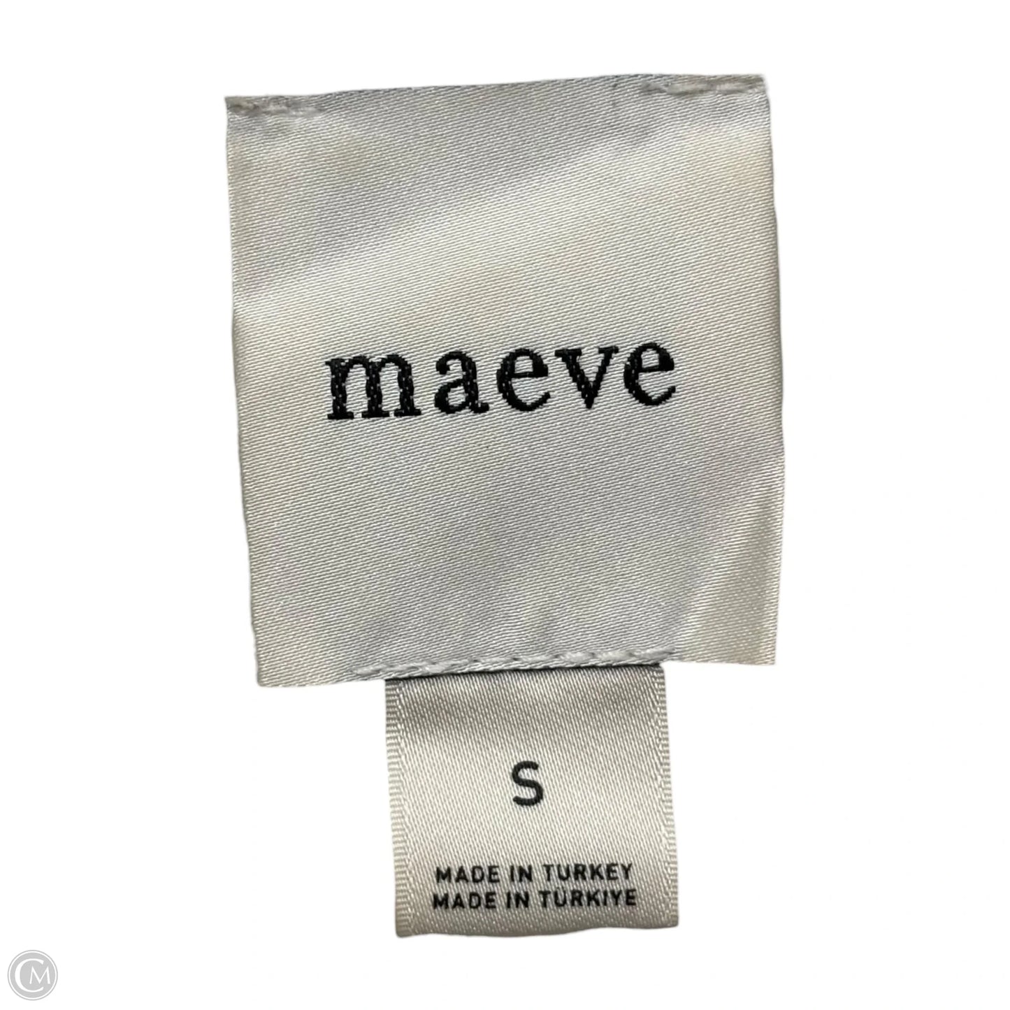 Dress Casual Midi By Maeve In Blue & White, Size: S