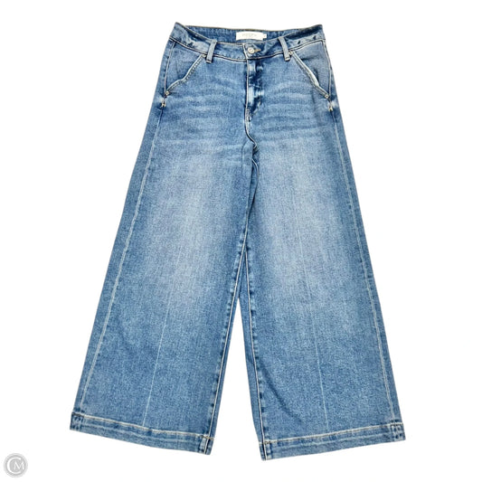 Jeans Cropped By Hidden In Blue Denim, Size: 2