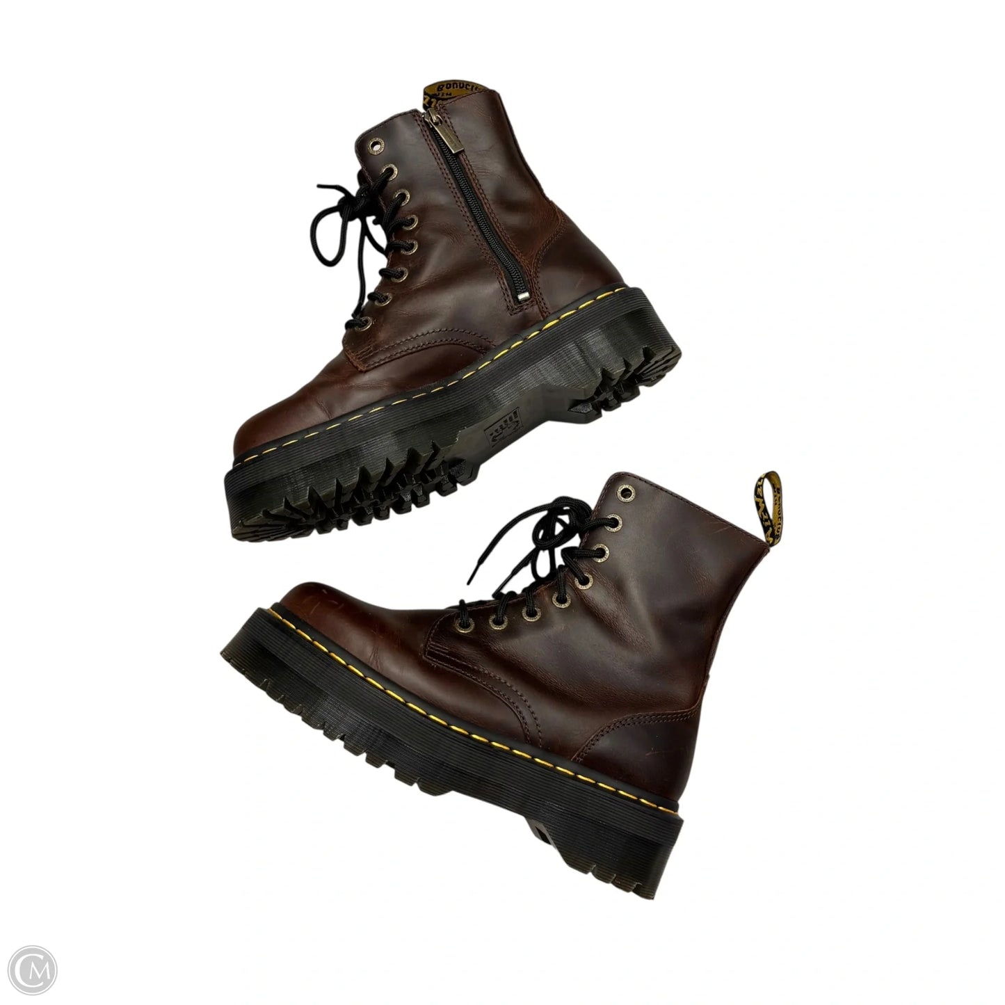 Boots Combat By Dr Martens In Brown, Size: 9