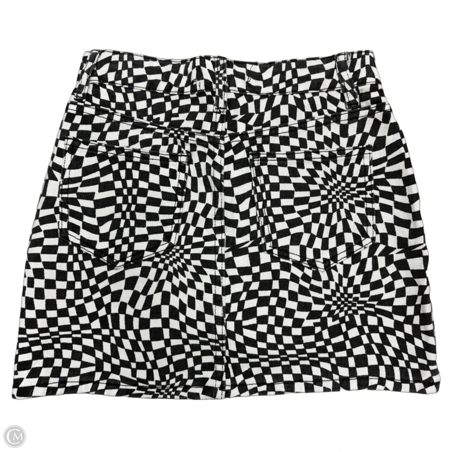 Skirt Mini & Short By Grey Lab In Checkered Pattern, Size: Xs