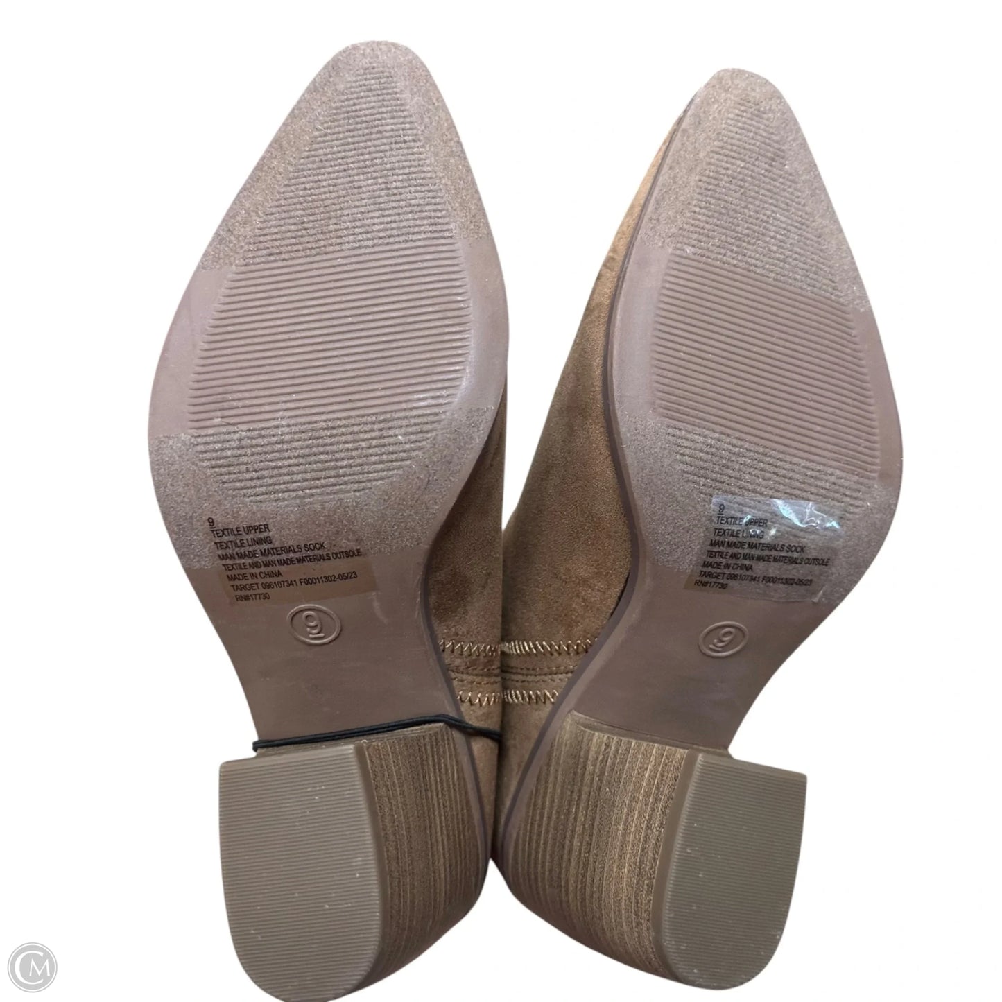 Boots Ankle Heels By Universal Thread In Brown, Size: 9