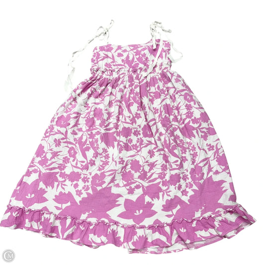 Dress Casual Midi By Peter Som In Purple & White, Size: S
