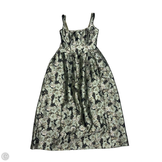 Dress Party Midi By Maeve In Black & Green, Size: S