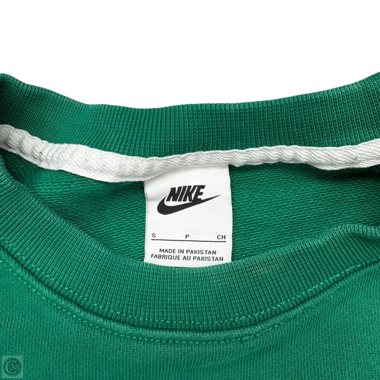 Athletic Sweatshirt Crewneck By Nike In Green, Size: S