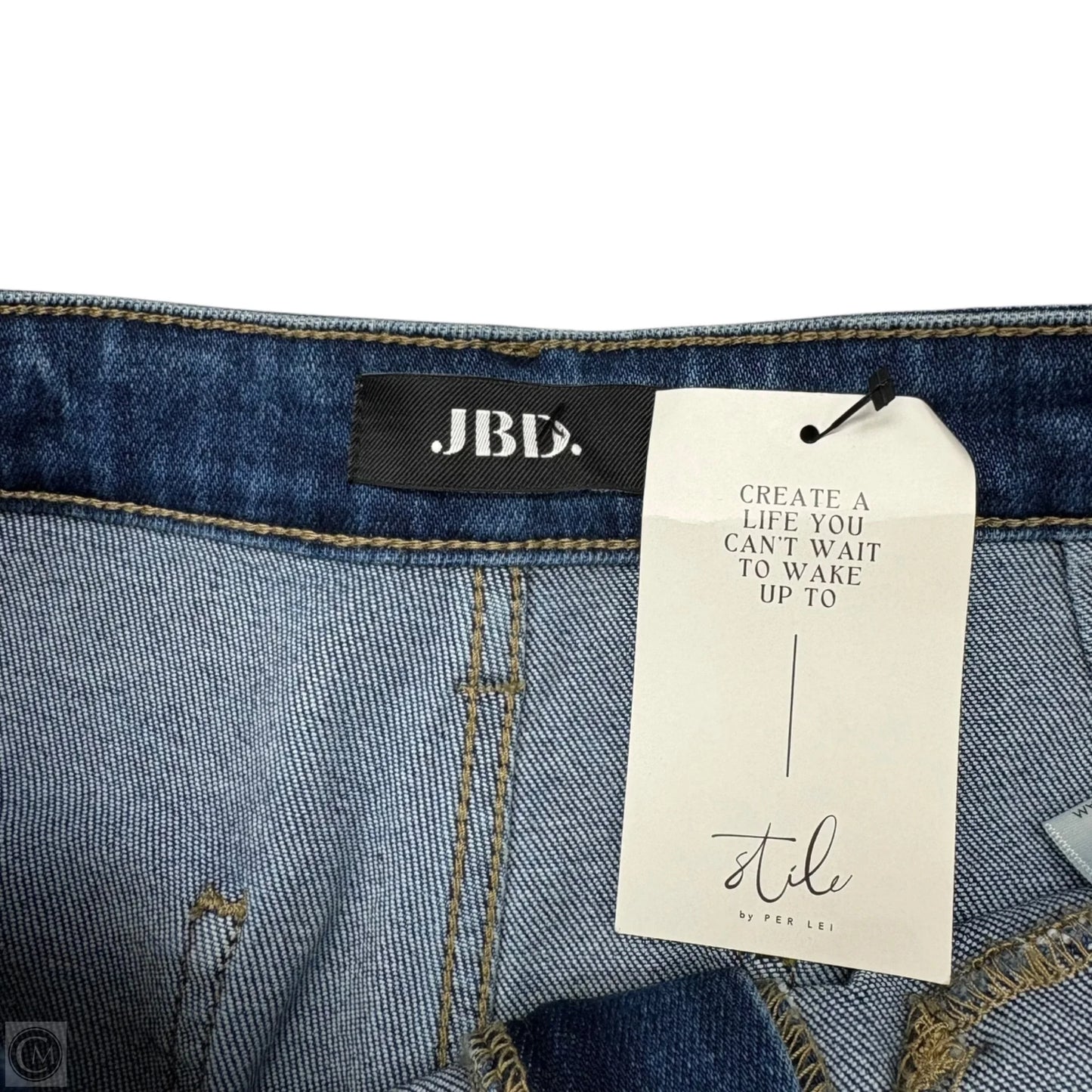 Jeans Wide Leg By Just Black In Blue Denim, Size: 10