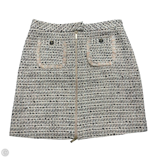 Skirt Designer By Karl Lagerfeld In Cream & Pink, Size: M