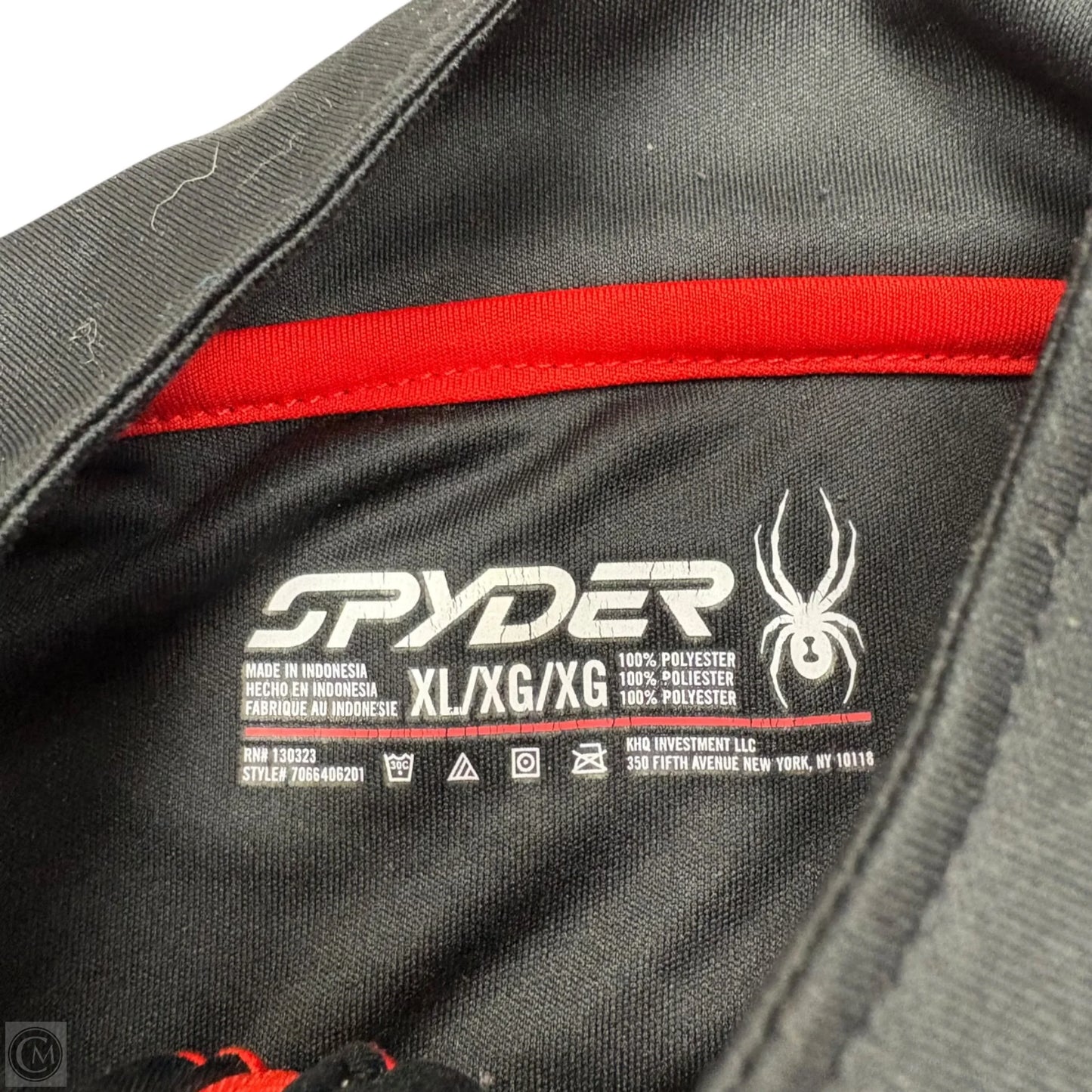Athletic Jacket By Spyder In Black & Red, Size: Xl