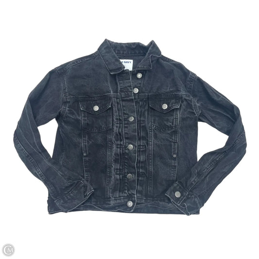 Jacket Denim By Old Navy In Black Denim, Size: S