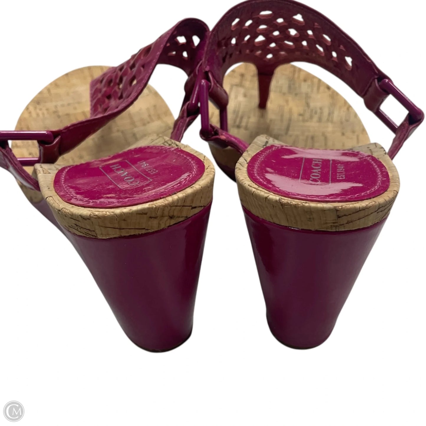Sandals Designer By Coach In Pink, Size: 8.5