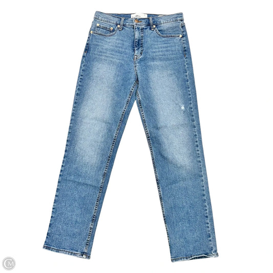 Jeans Straight By Sam Edelman In Blue Denim, Size: 6