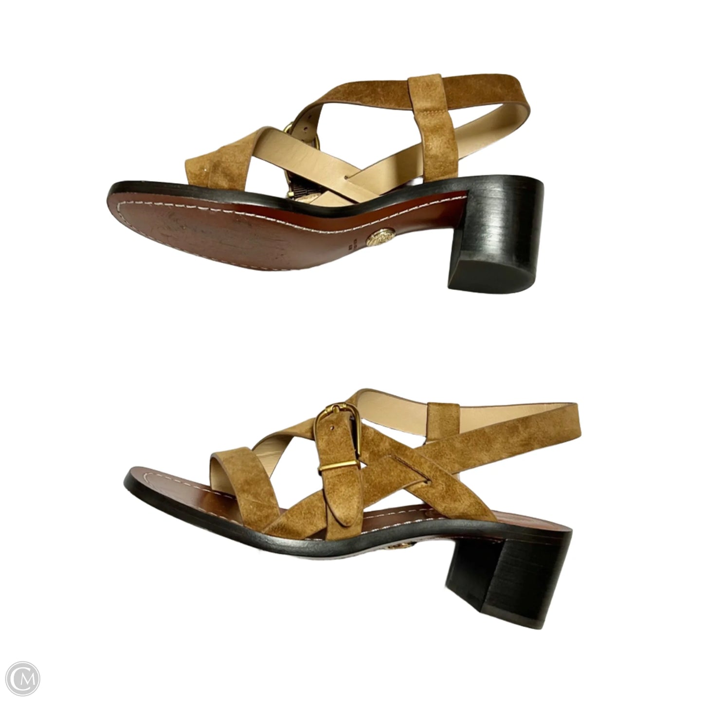 Shoes Heels Block By Veronica Beard In Brown, Size: 6.5