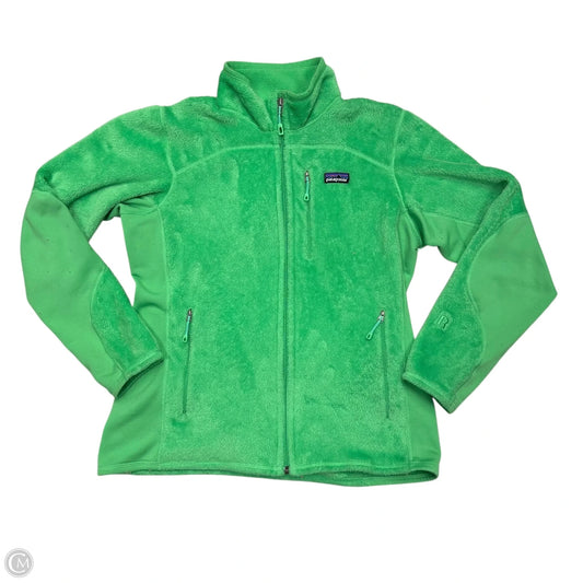 Jacket Fleece By Patagonia In Green, Size: L