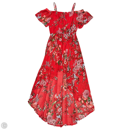 Dress Party Midi By Auw In Red, Size: M