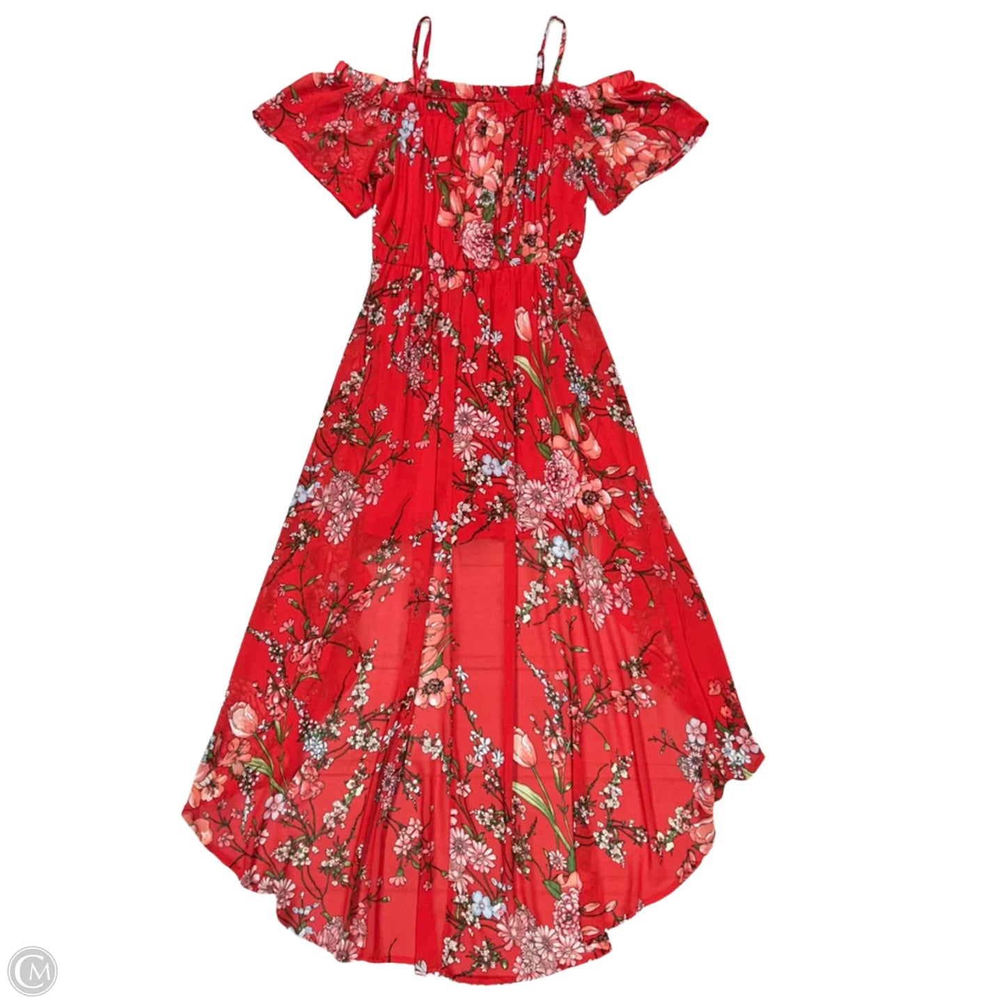 Dress Party Midi By Auw In Red, Size: M