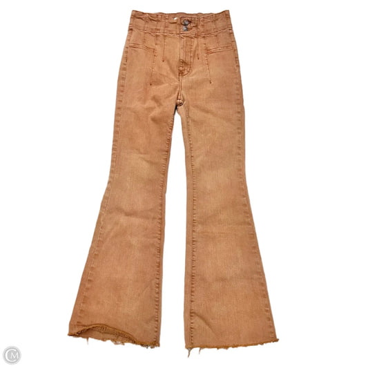 Jeans Flared By We The Free In Orange Denim, Size: 6