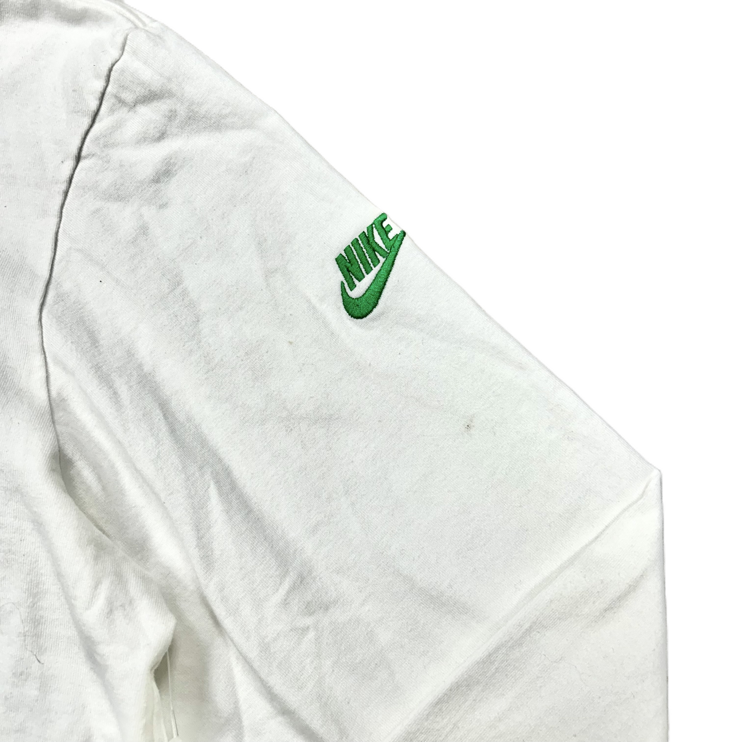 Top Long Sleeve By Nike Apparel In Green & White, Size: Xl