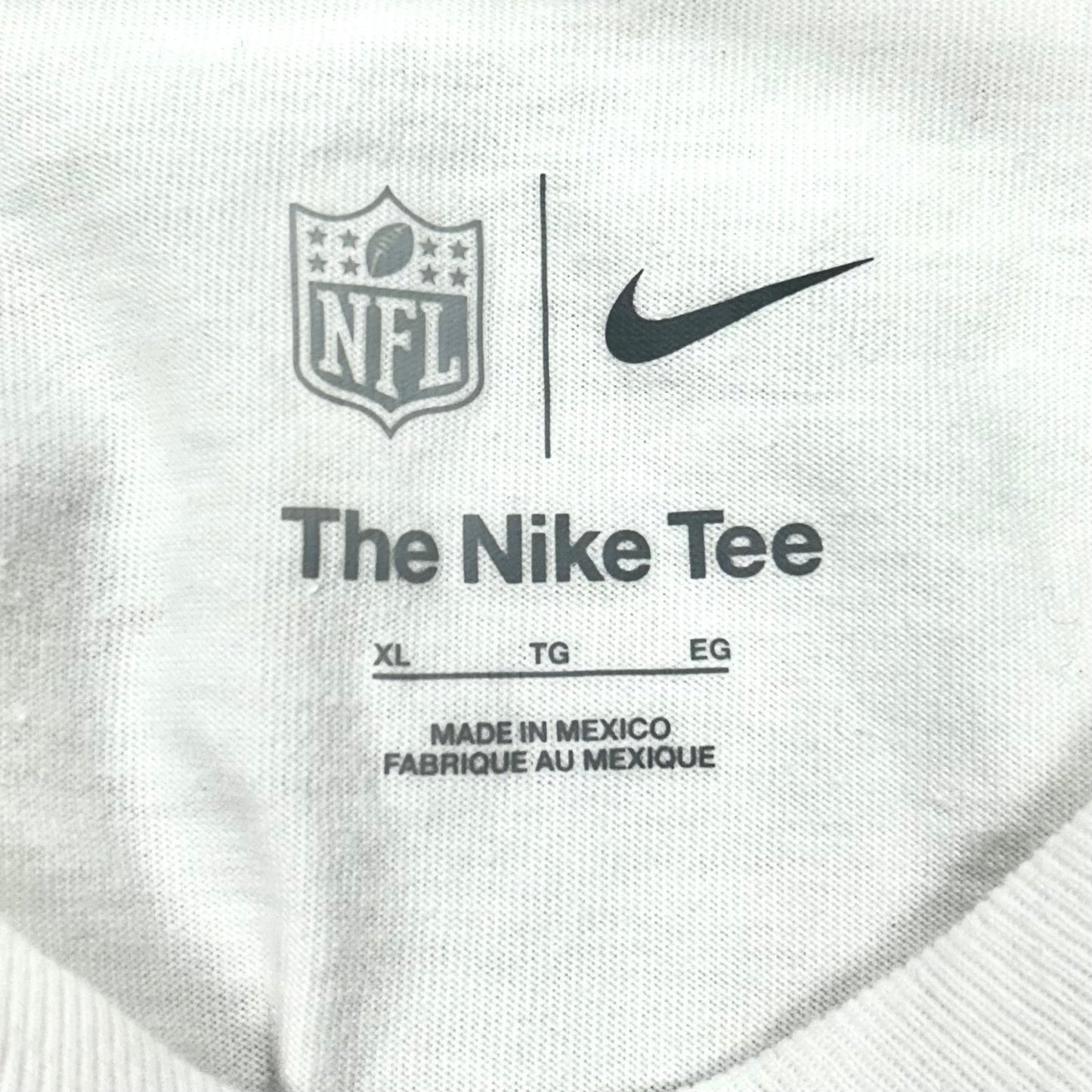 Top Long Sleeve By Nike Apparel In Green & White, Size: Xl