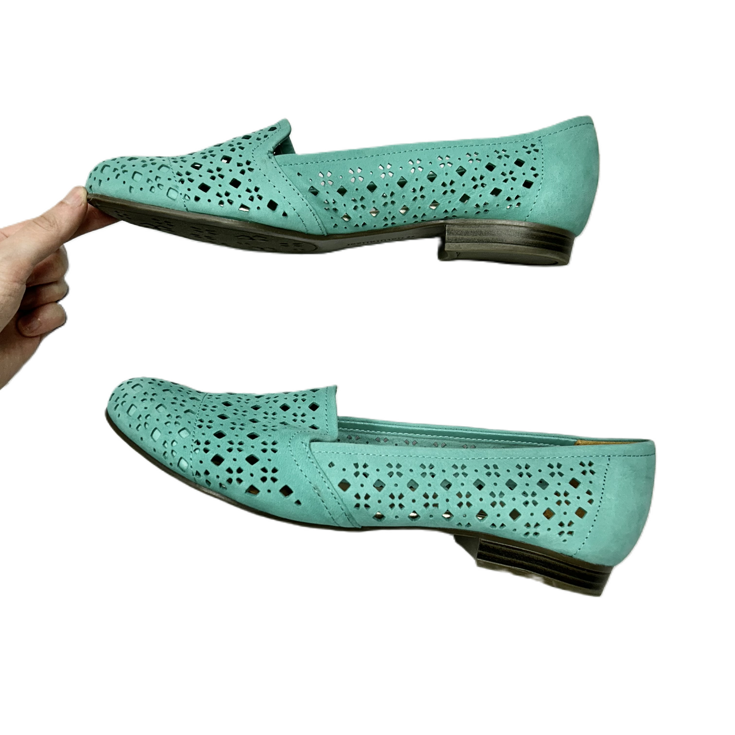 Teal Shoes Flats By Naturalizer, Size: 8.5