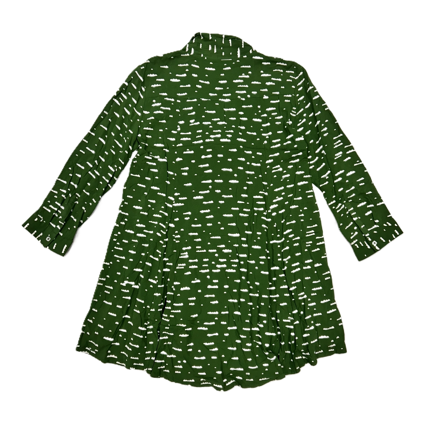 Green & White Top 3/4 Sleeve By Maeve, Size: Xs