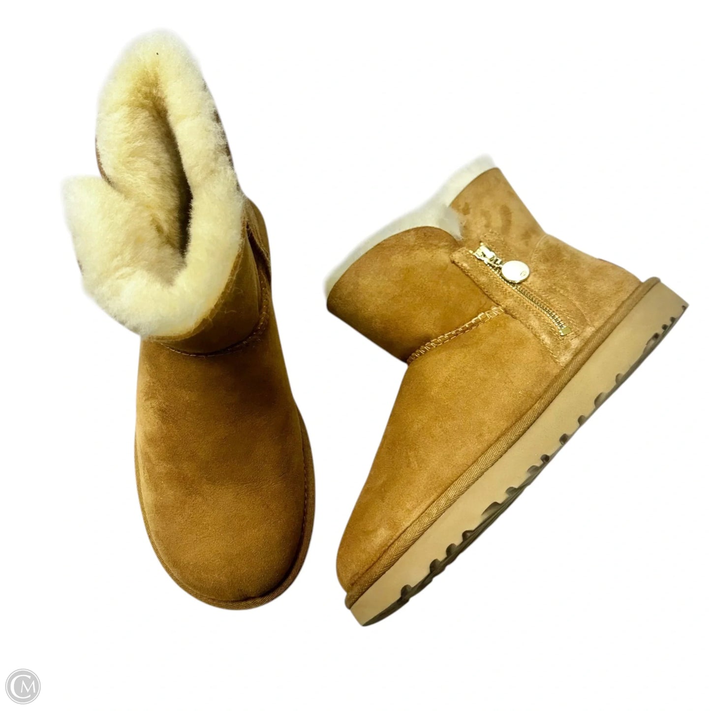 Boots Designer By Ugg In Brown, Size: 8