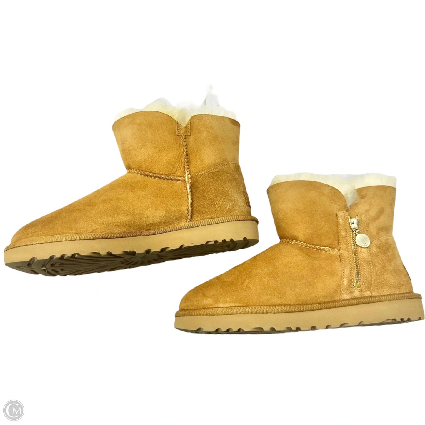 Boots Designer By Ugg In Brown, Size: 8