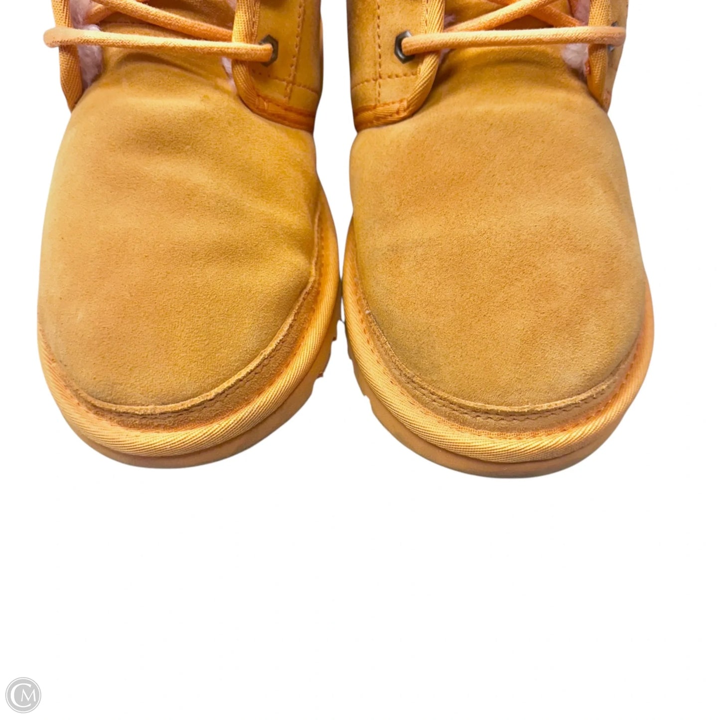 Boots Designer By Ugg In Orange, Size: 7