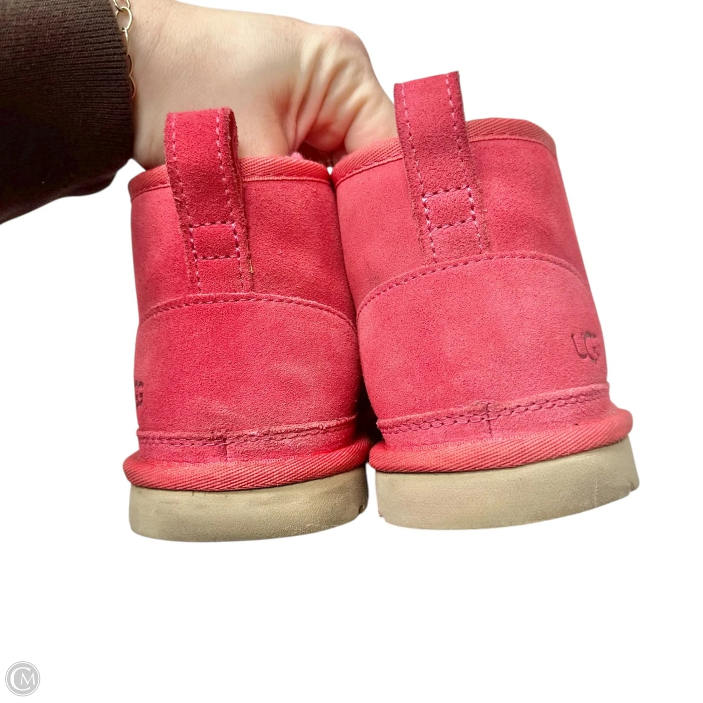 Boots Designer By Ugg In Pink, Size: 8