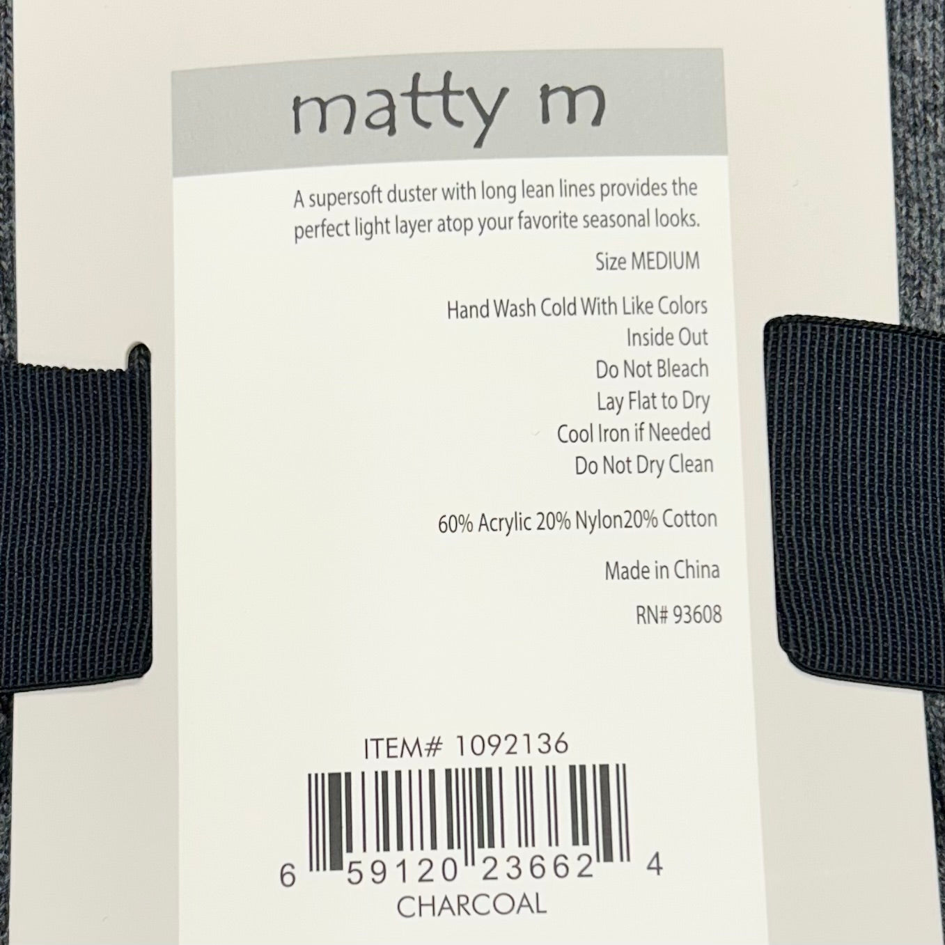 Sweater Cardigan By Matty M In Grey, Size: M