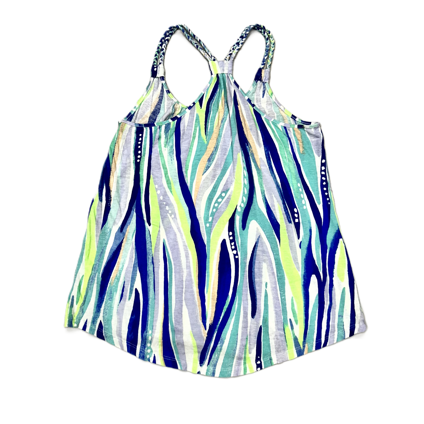 Blue & Green Top Sleeveless Designer By Lilly Pulitzer, Size: Xs